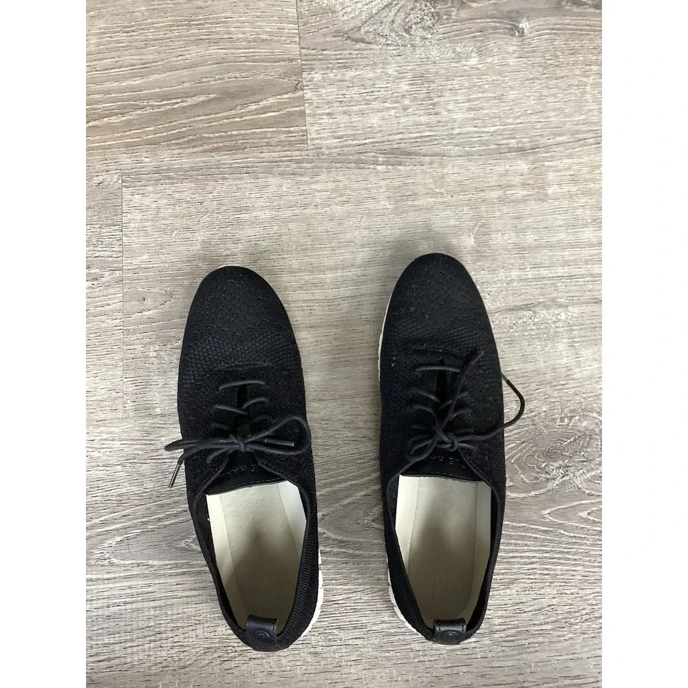 Cole Haan Zerogrand Knit Wingtip Black Womens US Size 11 B W06723 Sneakers